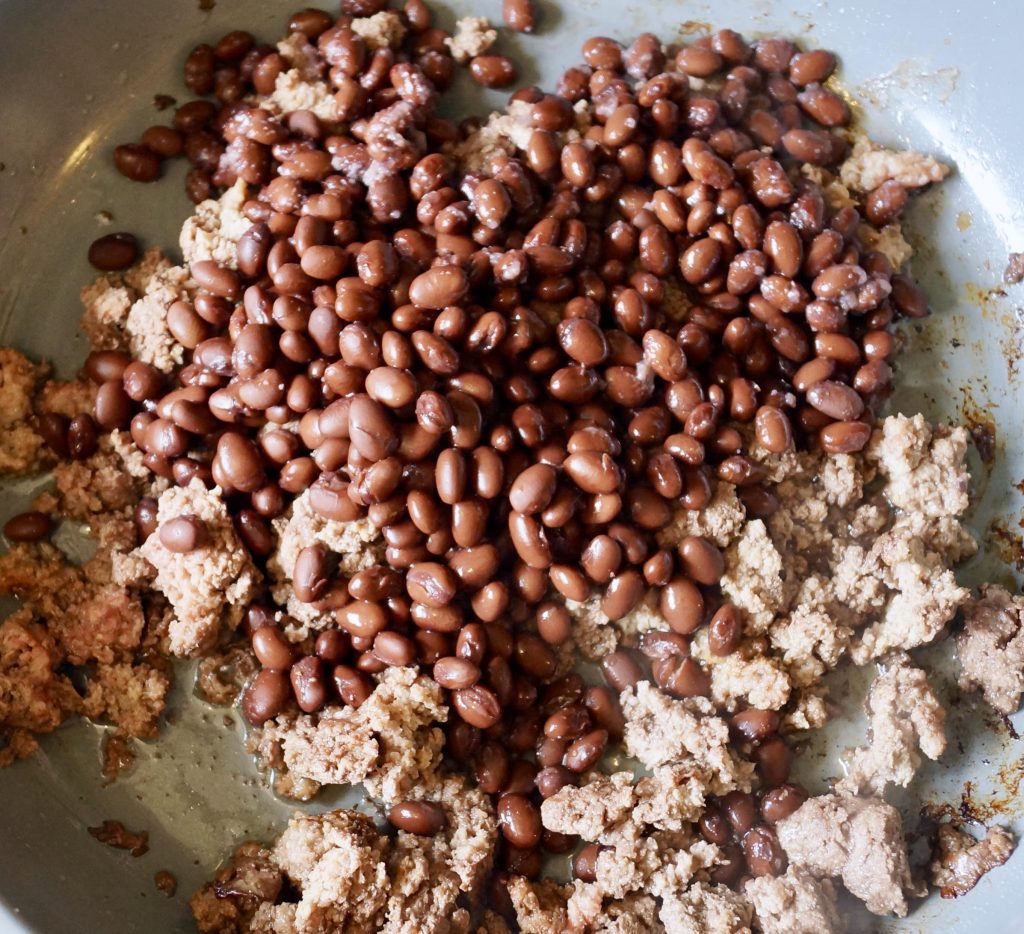 ground beef and black beans 