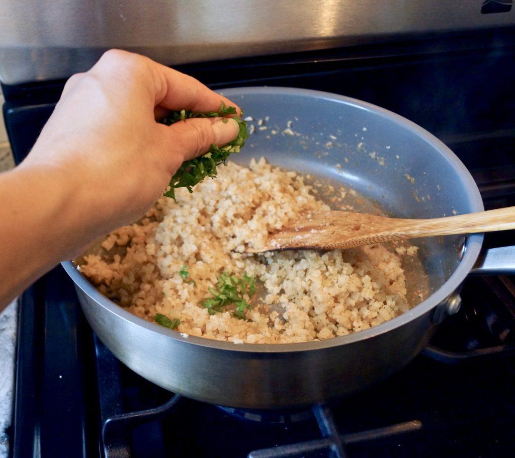 Cilantro Cauliflower Rice #cilantrocauliflowerrice