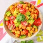 Ensalada de camote (sweet potato and avocado salad)