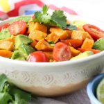 Whole30 Sweet Potato and Avocado Salad #whole30recipes #sweetpotatosalad