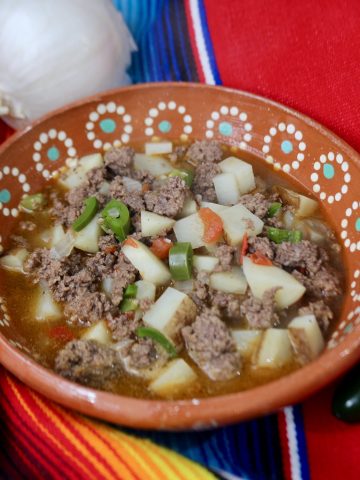 Ground beef stew with jalapeño #groundbeefstew #mexicanfood #groundbeefandjalapeño