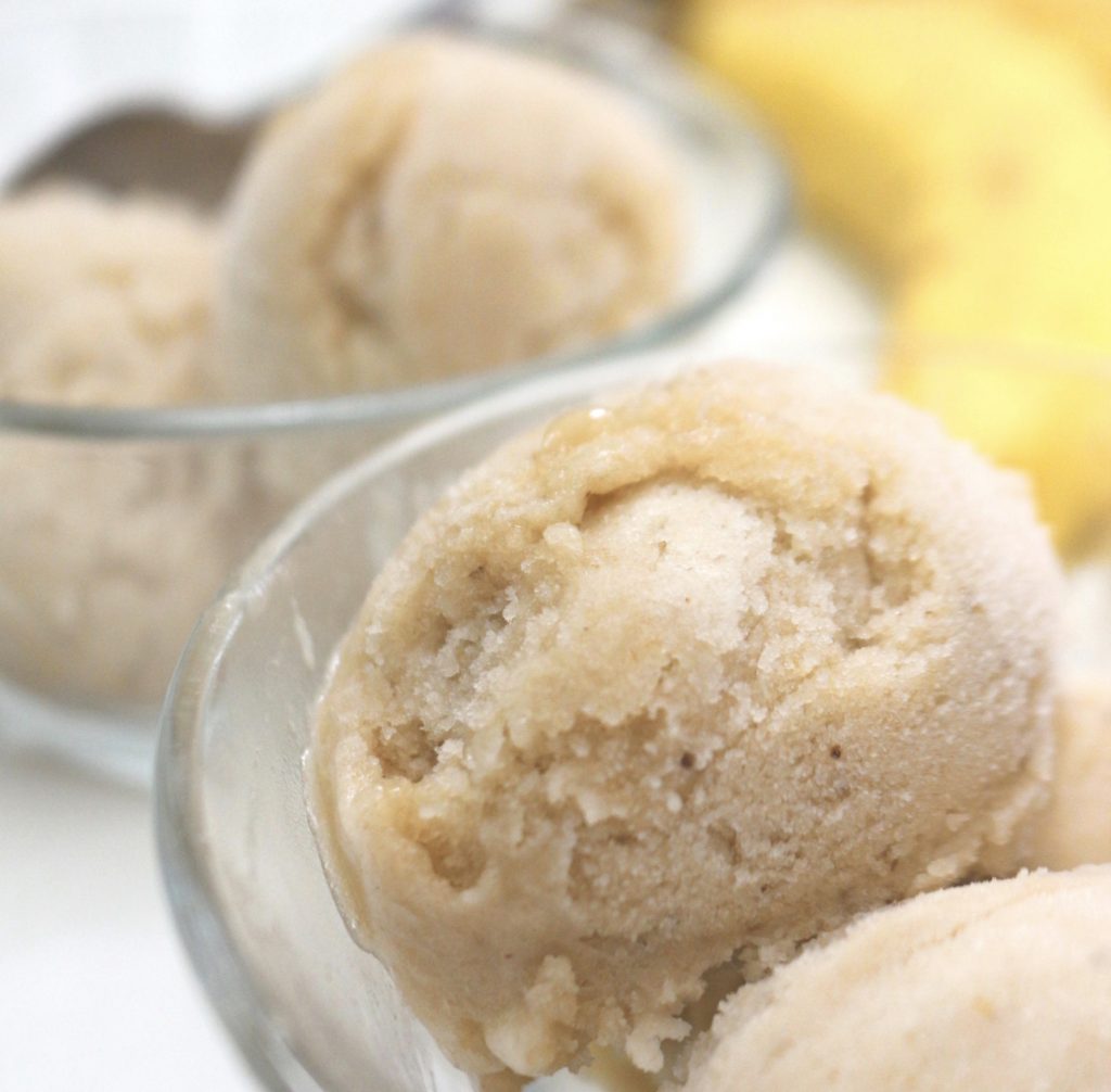 Ridiculously easy one-ingredient ice cream #bananaicecream #oneingredienticecream
