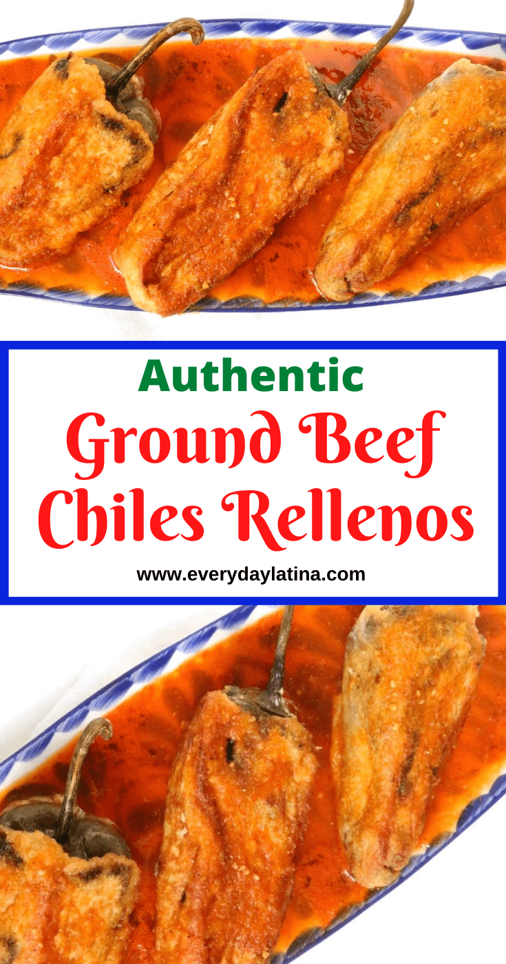 Bacon and Ground Beef Chiles Rellenos - Everyday Latina