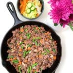 Mixed Vegetables and Ground Beef Skillet #groundbeef #whole30recipes