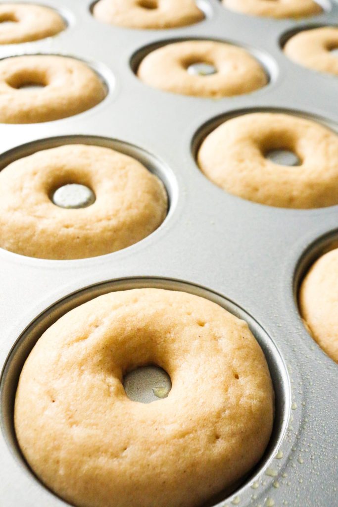 Making Gluten-Free Powdered Donuts #glutenfreedonuts #powderedglutenfreedonuts #bakeddonuts