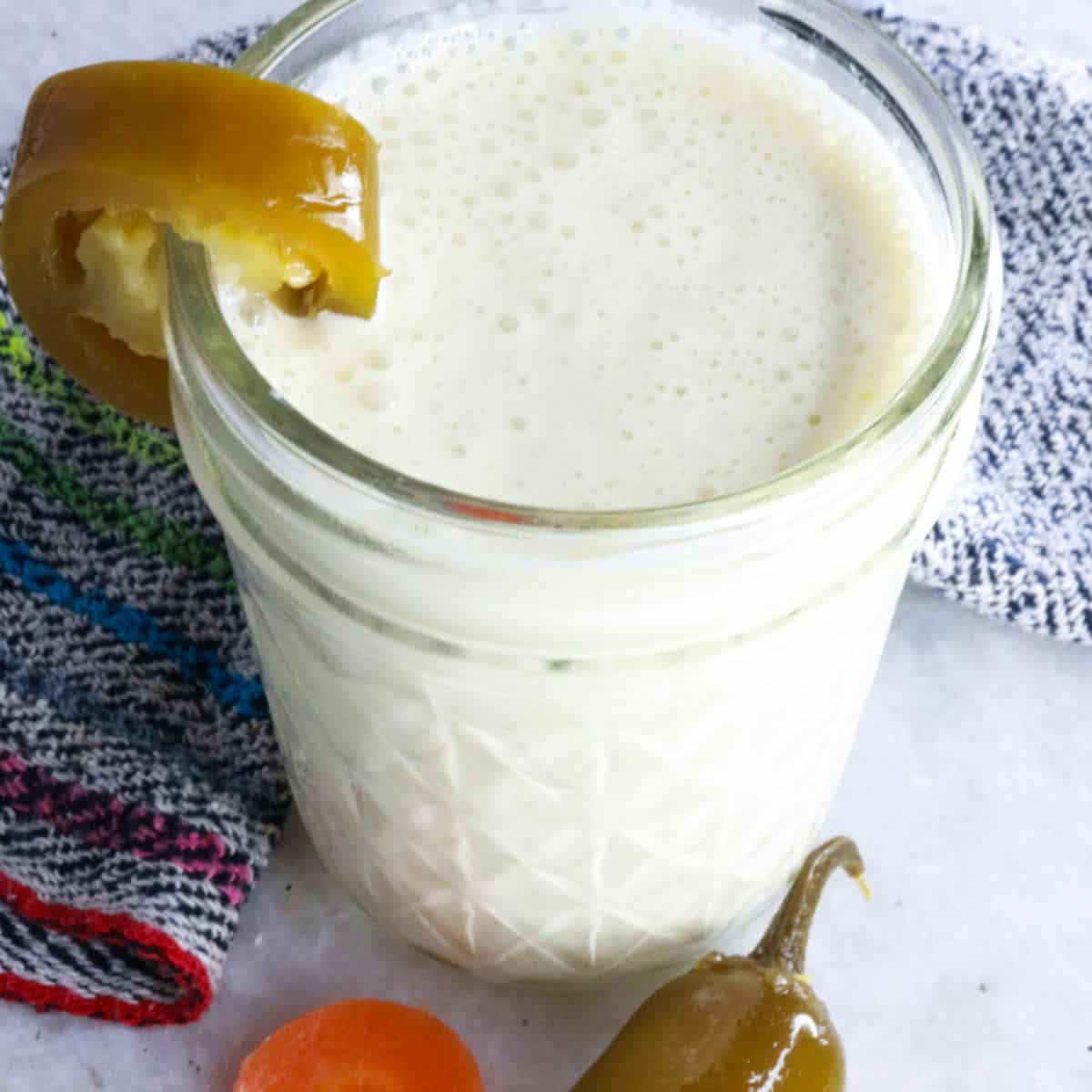 Tangy Pickled Jalapeño Sour Cream