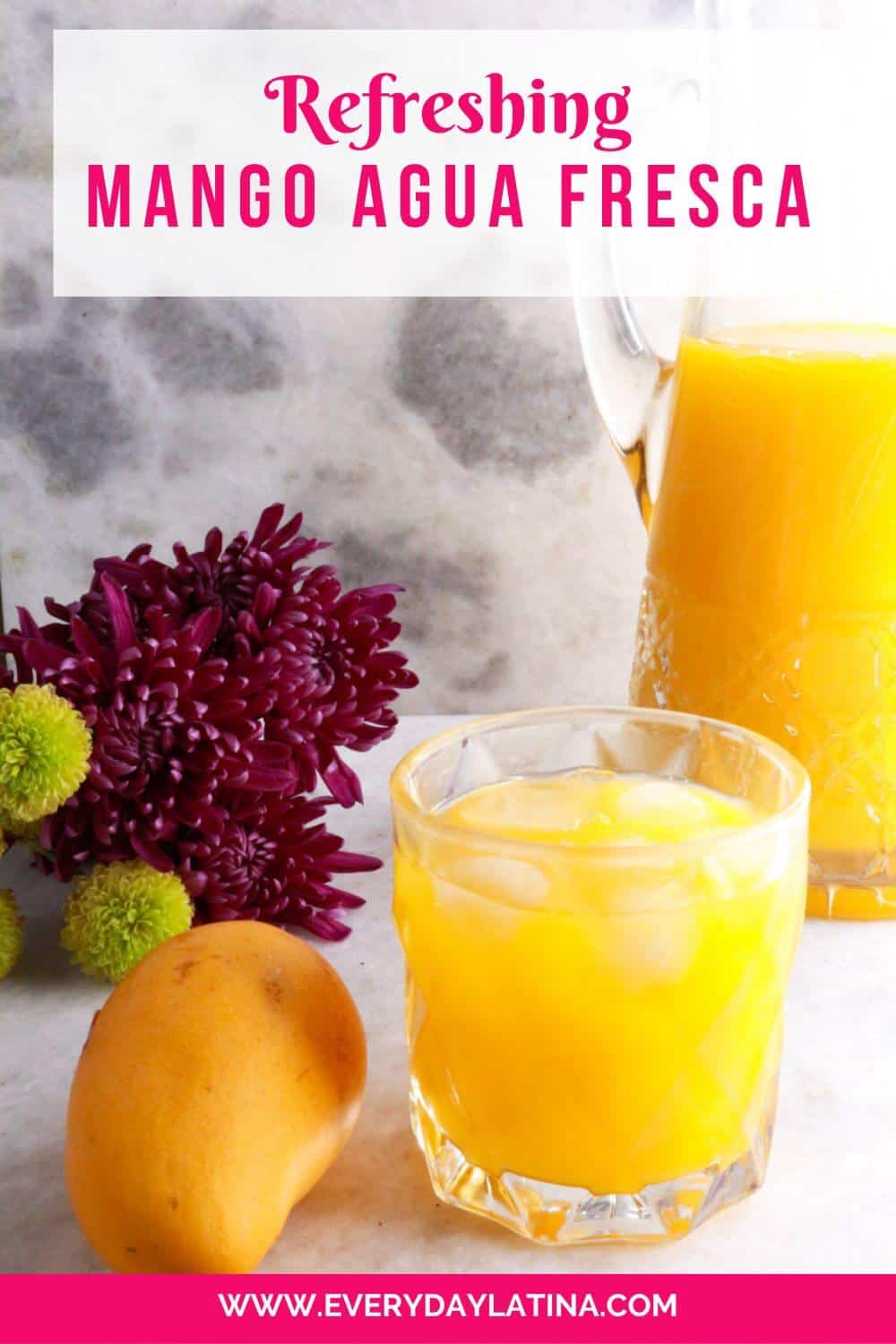 The Easiest Mango Agua Fresca