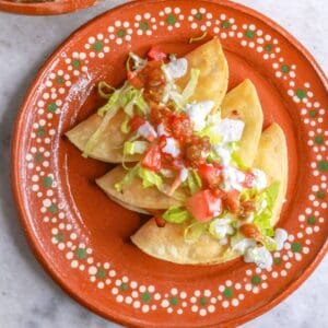 Tacos dorados de pollo (crispy chicken tacos)