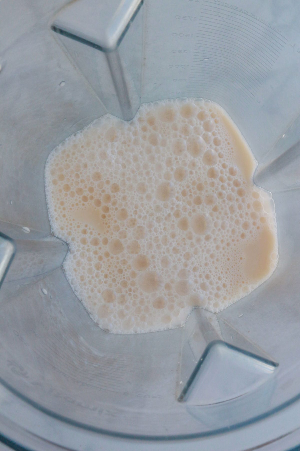 Almond milk in blender