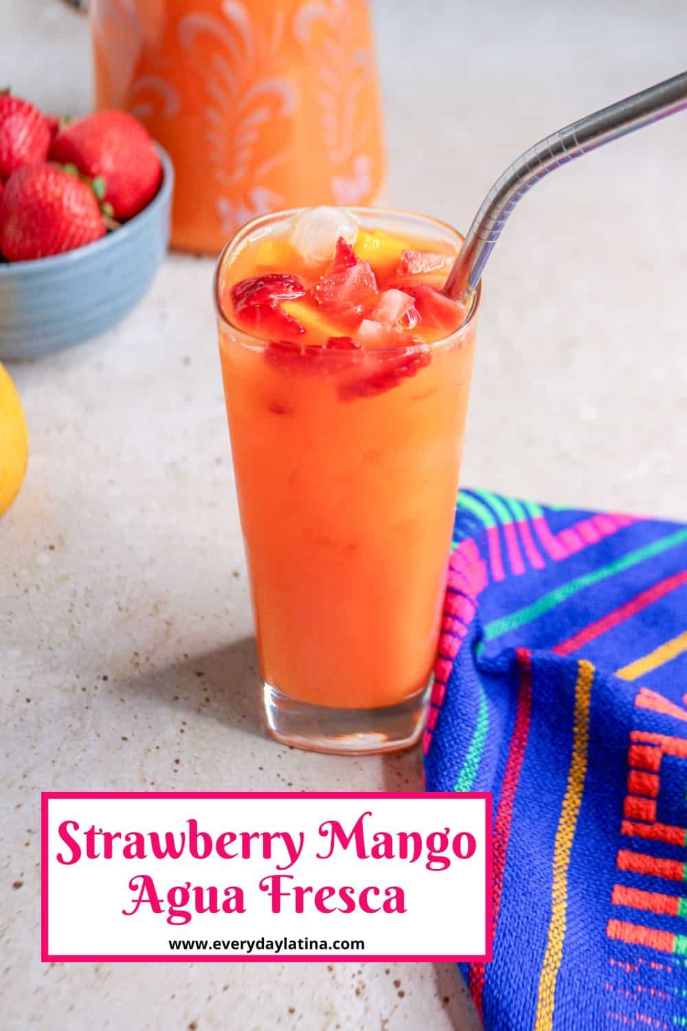 3-Ingredient Agua de Fresa (Strawberry Agua Fresca)