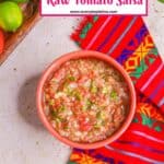 Easiest Raw Tomato Salsa