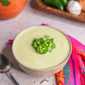 Cream of Onion Soup with Jalapeño (Crema de Cebolla)
