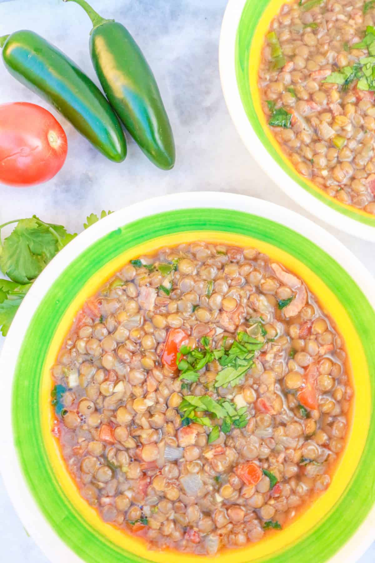 Bowl of Mexican Lentil Soup