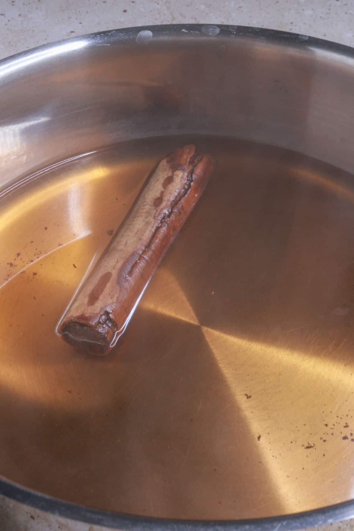 boiling cinnamon in water