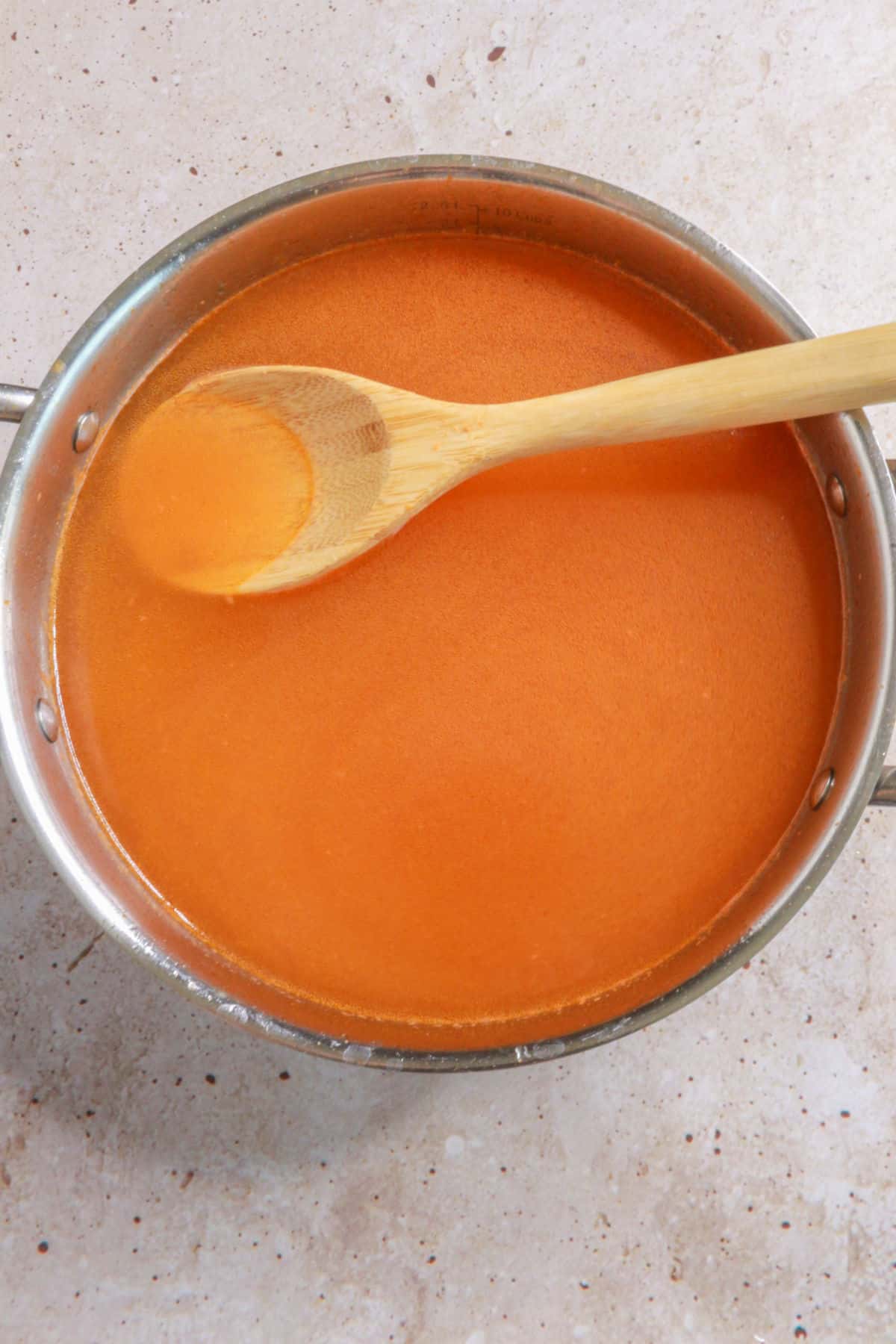 Added broth and water