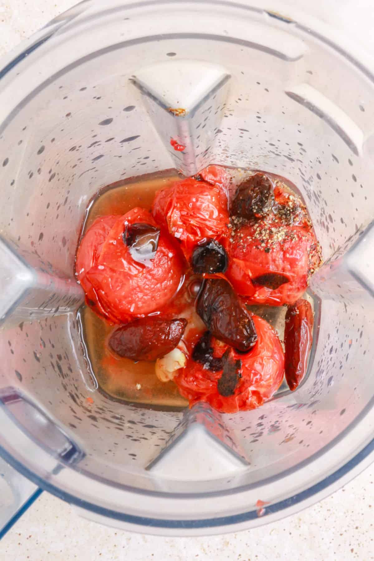 Ingredients in blender