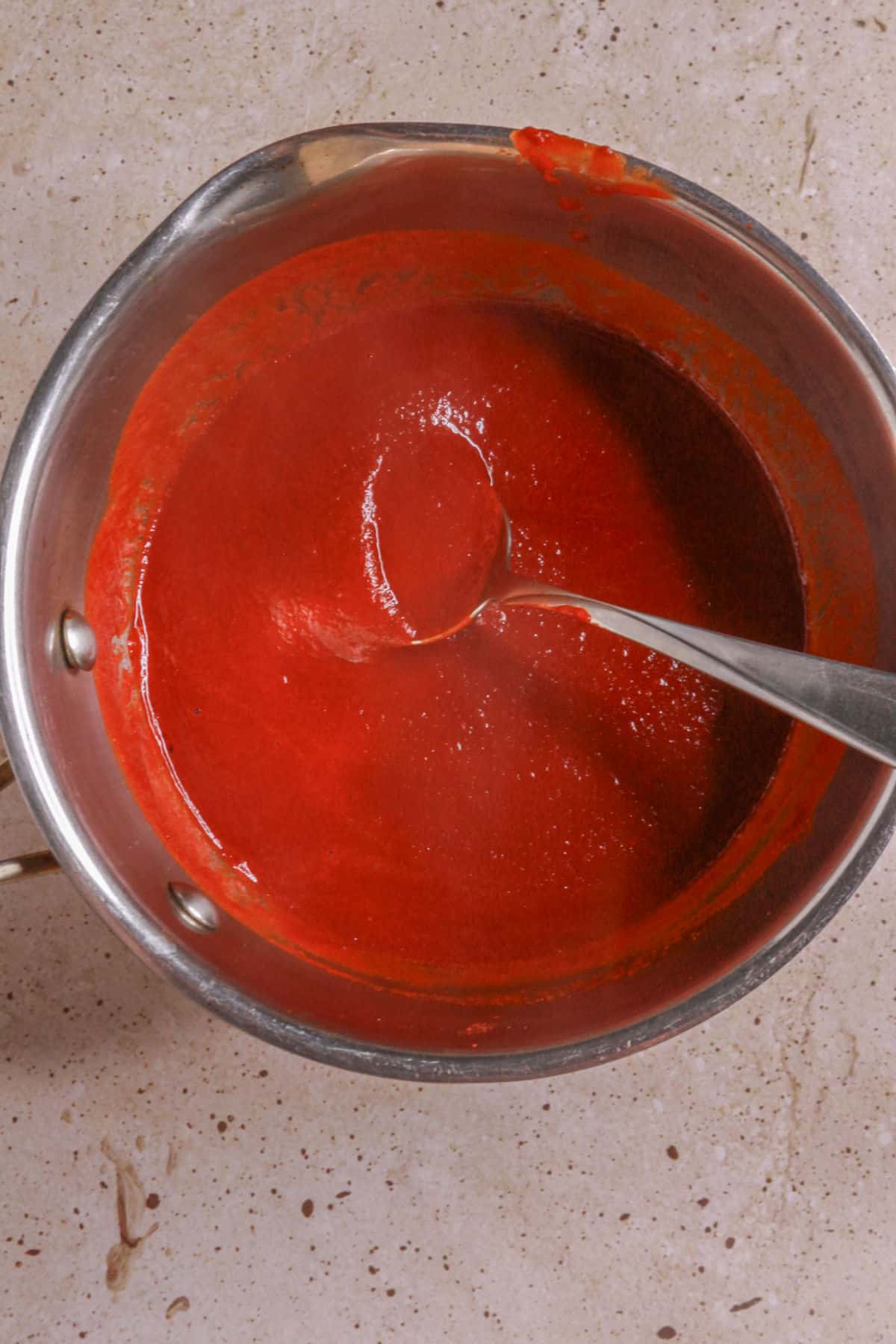 Cook guajillo enchilada sauce