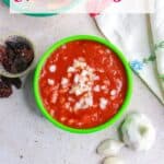 Birds eye view Chile Morita Salsa