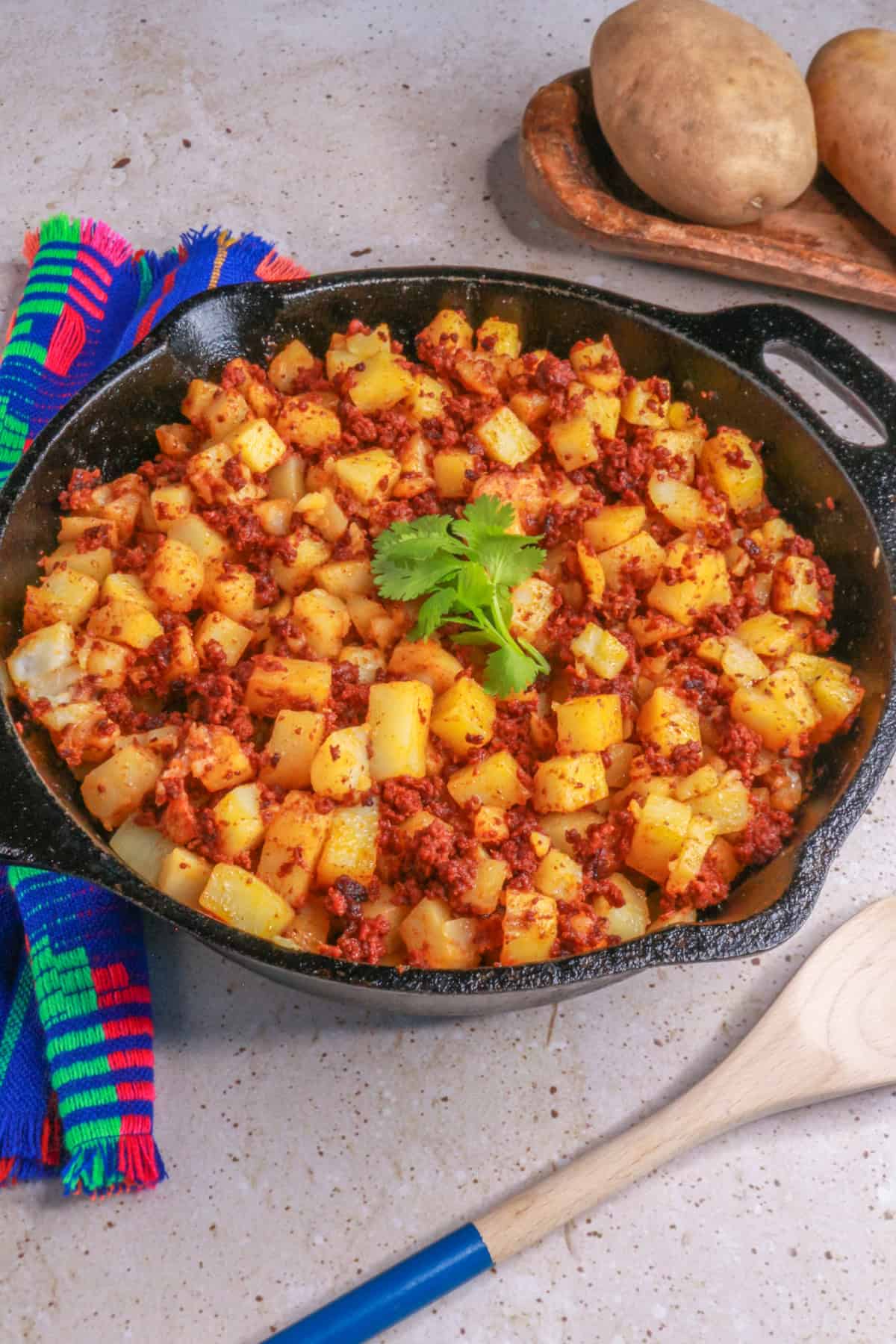 (Potatoes with Mexican Sausage)