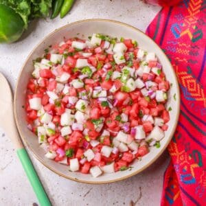 Watermelon Salsa (Watermelon Pico de Gallo)