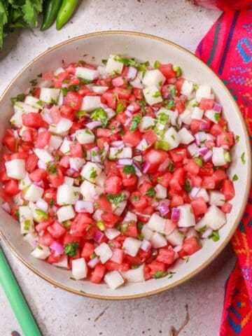 Watermelon Salsa (Watermelon Pico de Gallo)