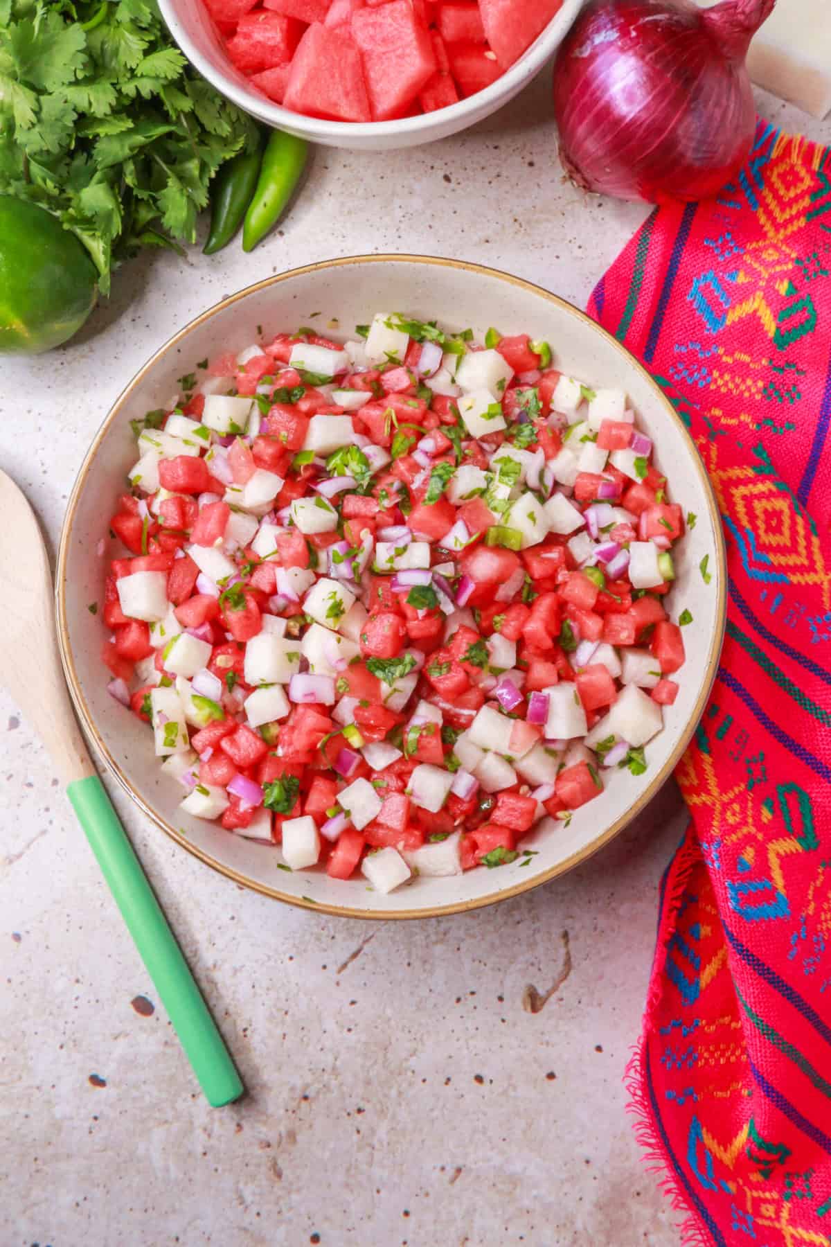 Watermelon Salsa (Watermelon Pico de Gallo)