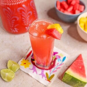 Watermelon Pineapple Agua Fresca (agua de sandia y piña)