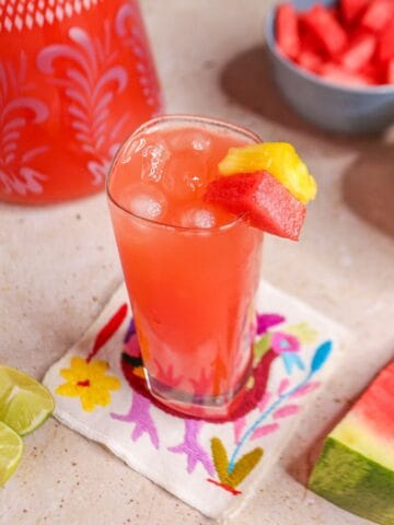 Watermelon Pineapple Agua Fresca (agua de sandia y piña)
