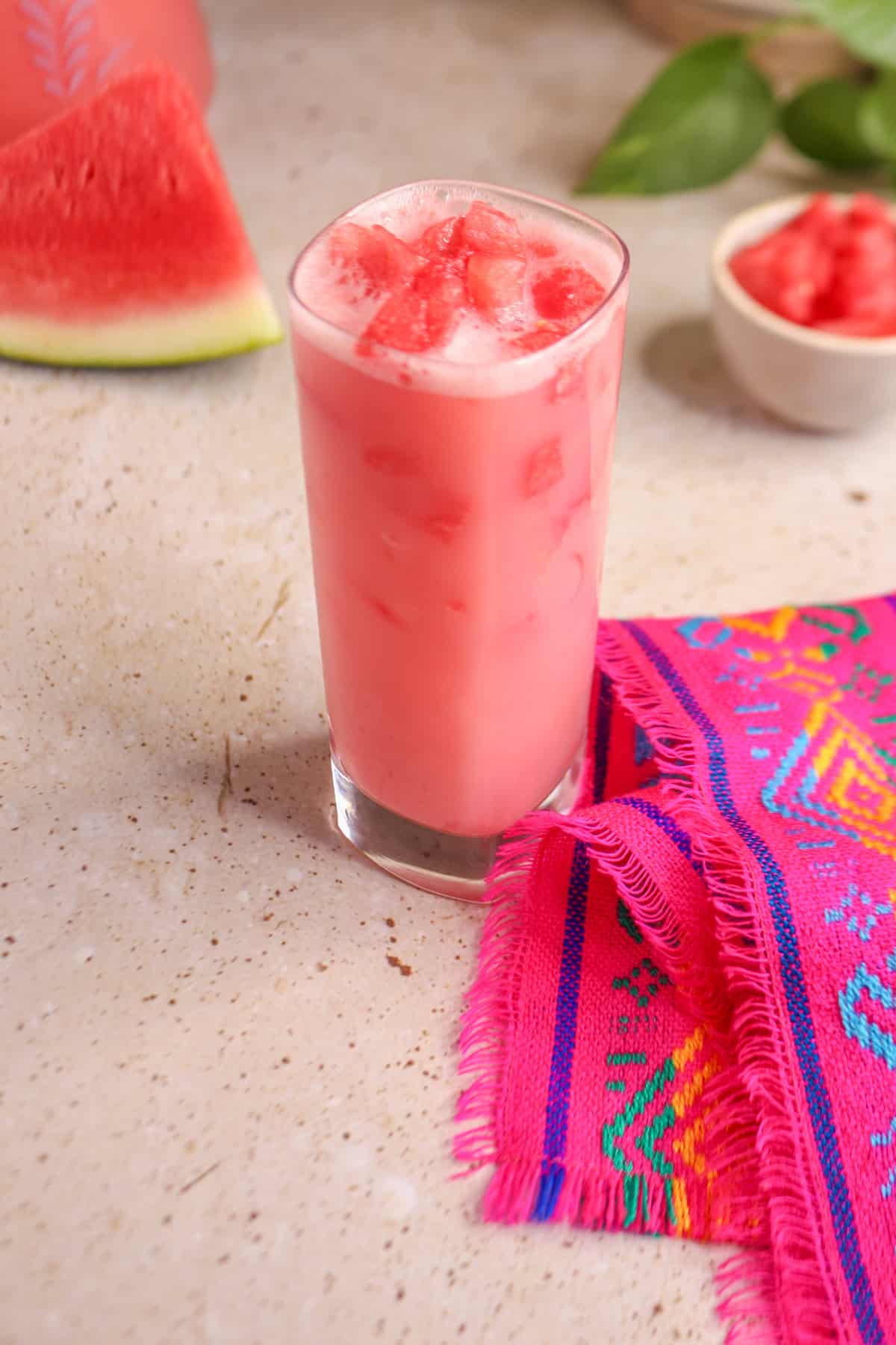 Creamy Watermelon Agua Fresca