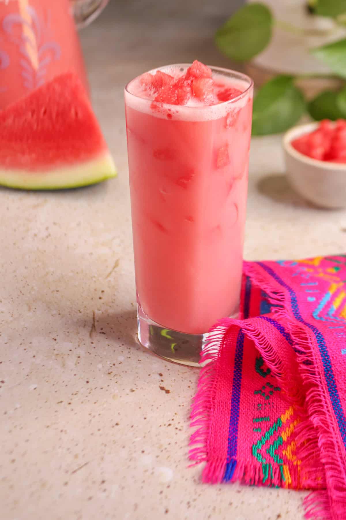 Creamy Watermelon Agua Fresca